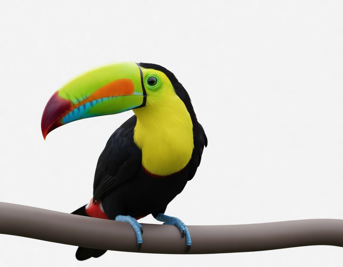 Keel-billed Toucan Figurine free 3D printable STL