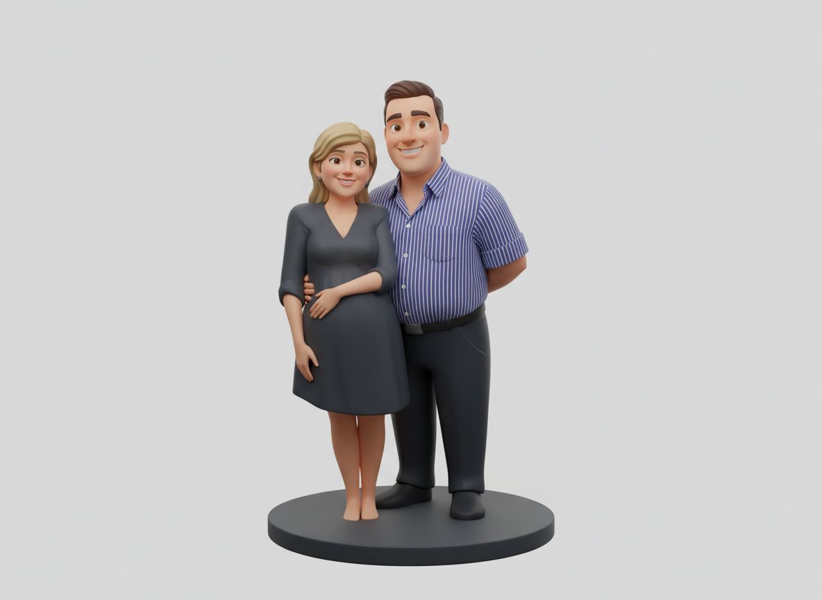 Couple Figurine Model free 3D printable STL