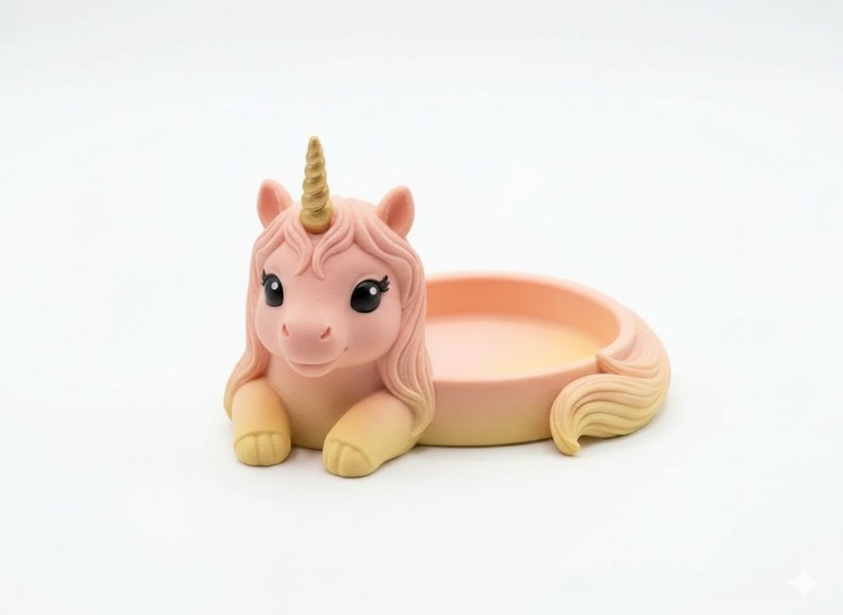 Unicorn Trinket Dish free 3D printable STL
