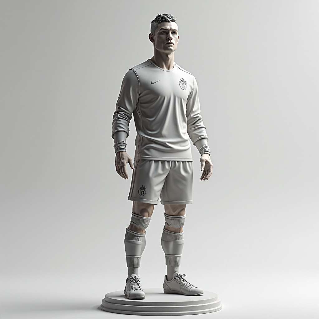 Cristiano Ronaldo Figurine free 3D printable STL