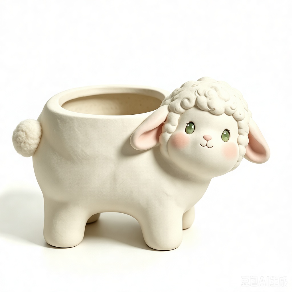 Cute Lamb Planter free 3D printable STL