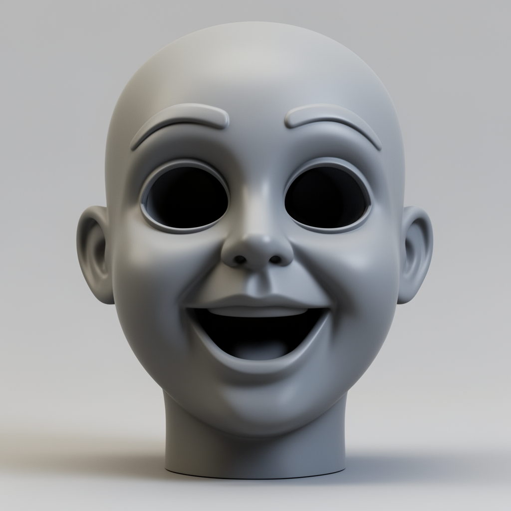 Ventriloquist Doll Head free 3D printable STL