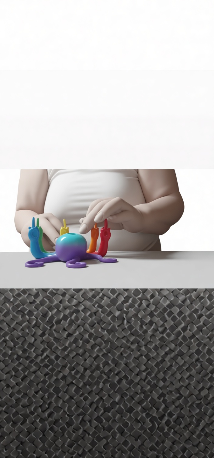 Rainbow Octopus Figurine free 3D printable STL