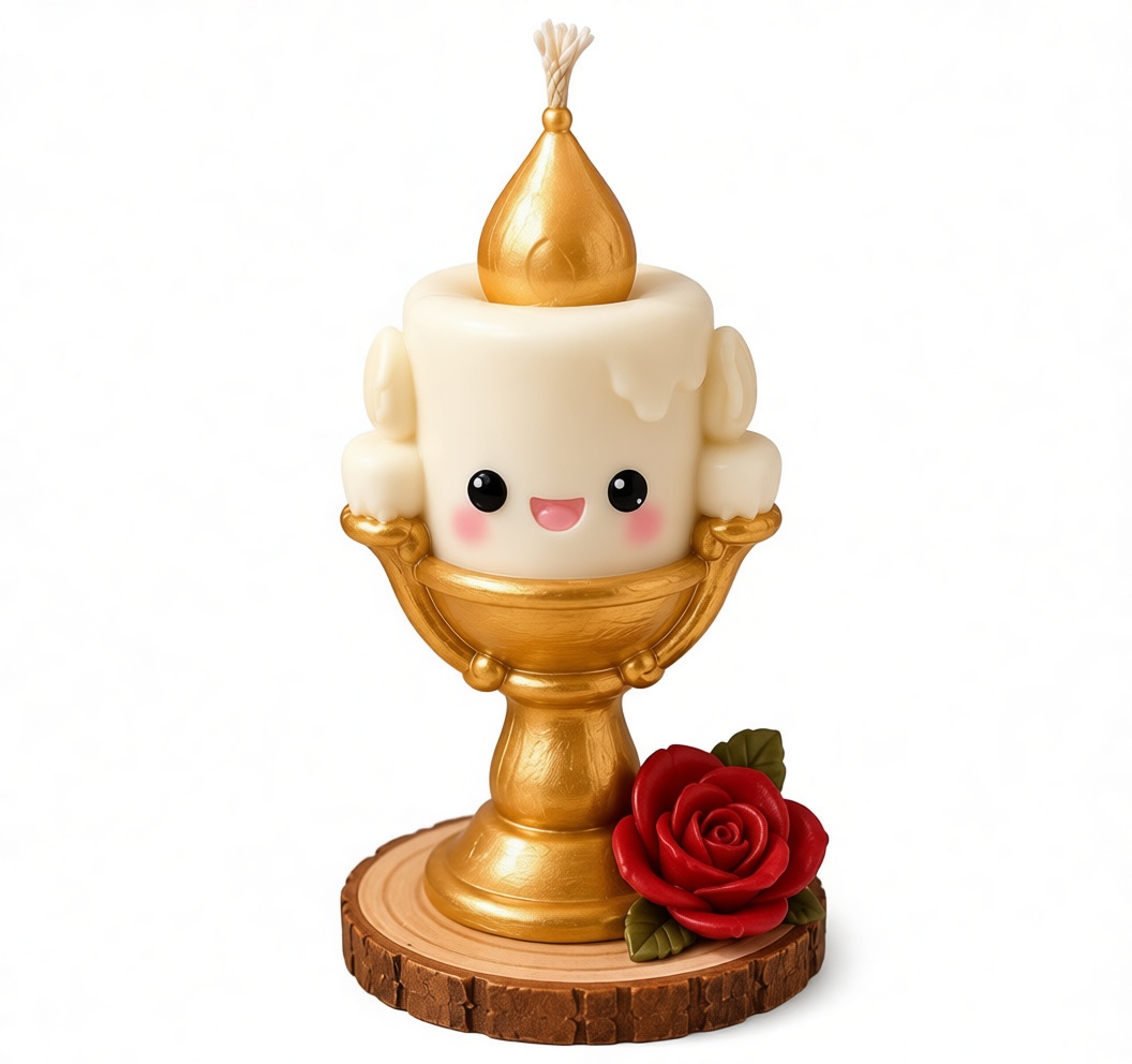 Lumière Candle Figurine free 3D printable STL