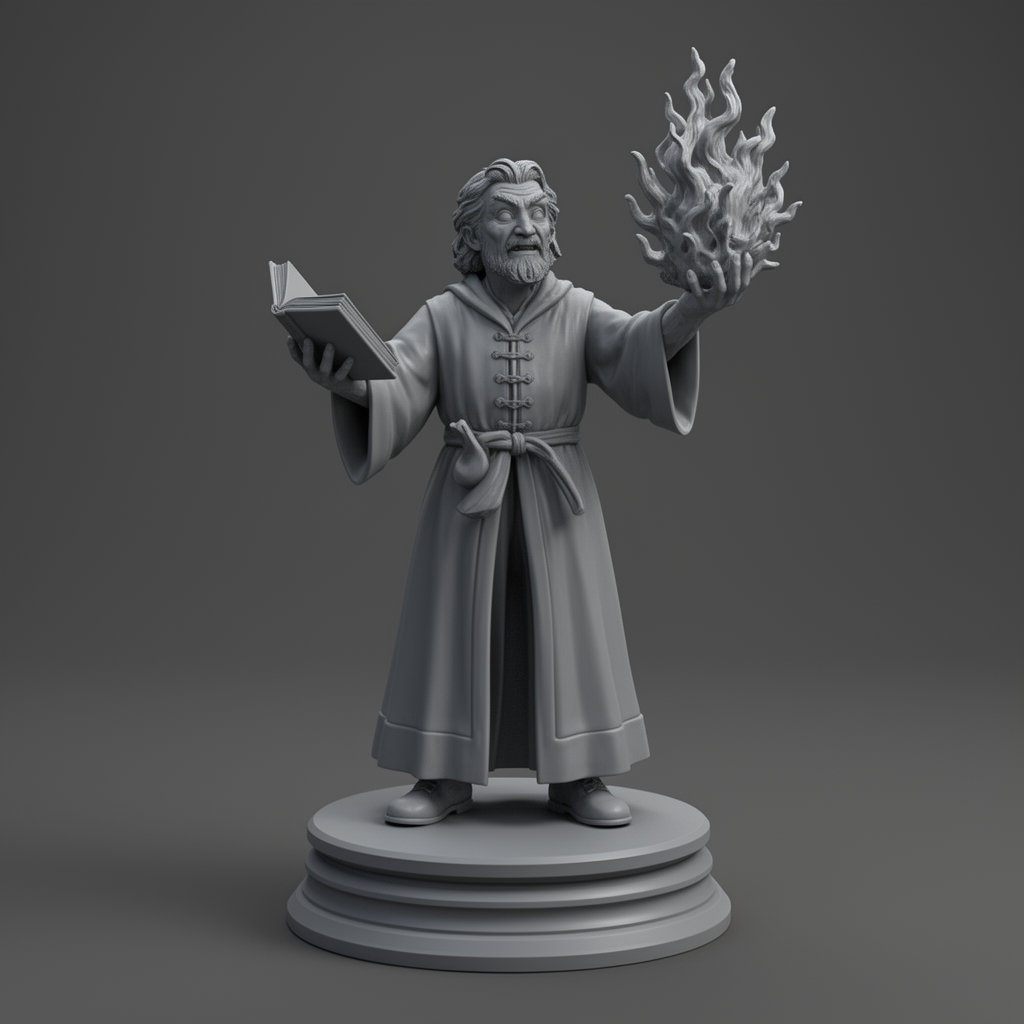 Medieval Librarian Miniature free 3D printable STL