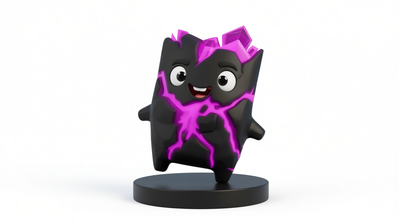 Black Lava Block Figurine free 3D printable STL