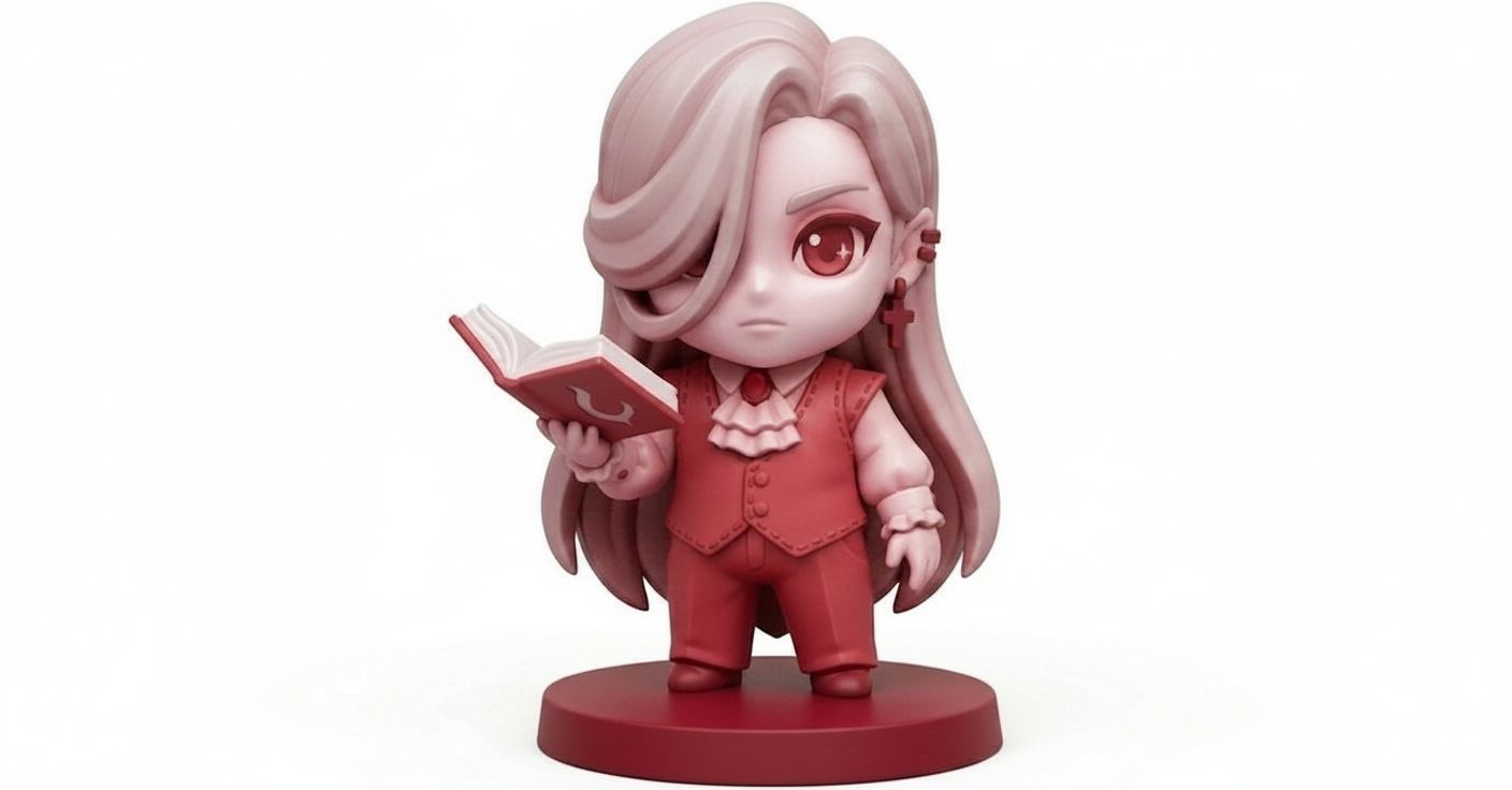 Alucard Chibi Figurine free 3D printable STL