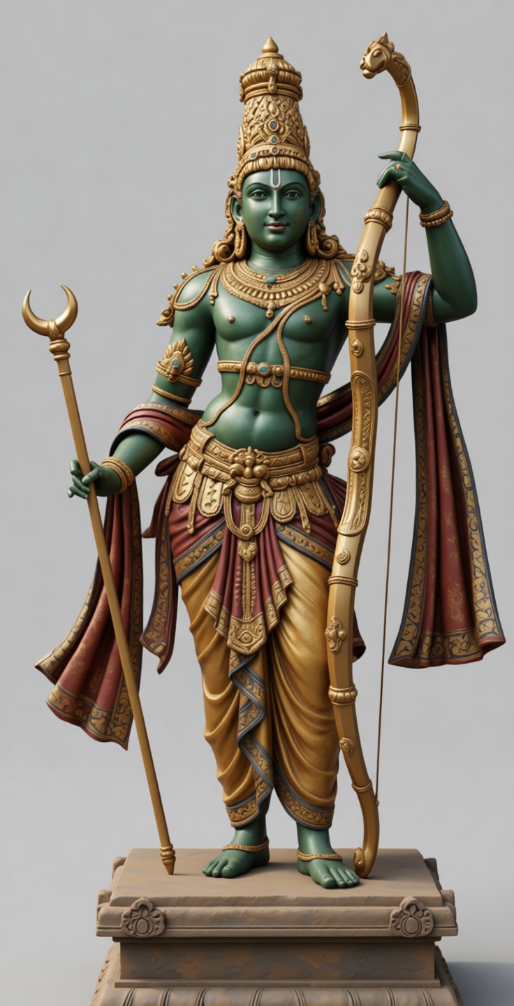 Lord Rama Statue free 3D printable STL