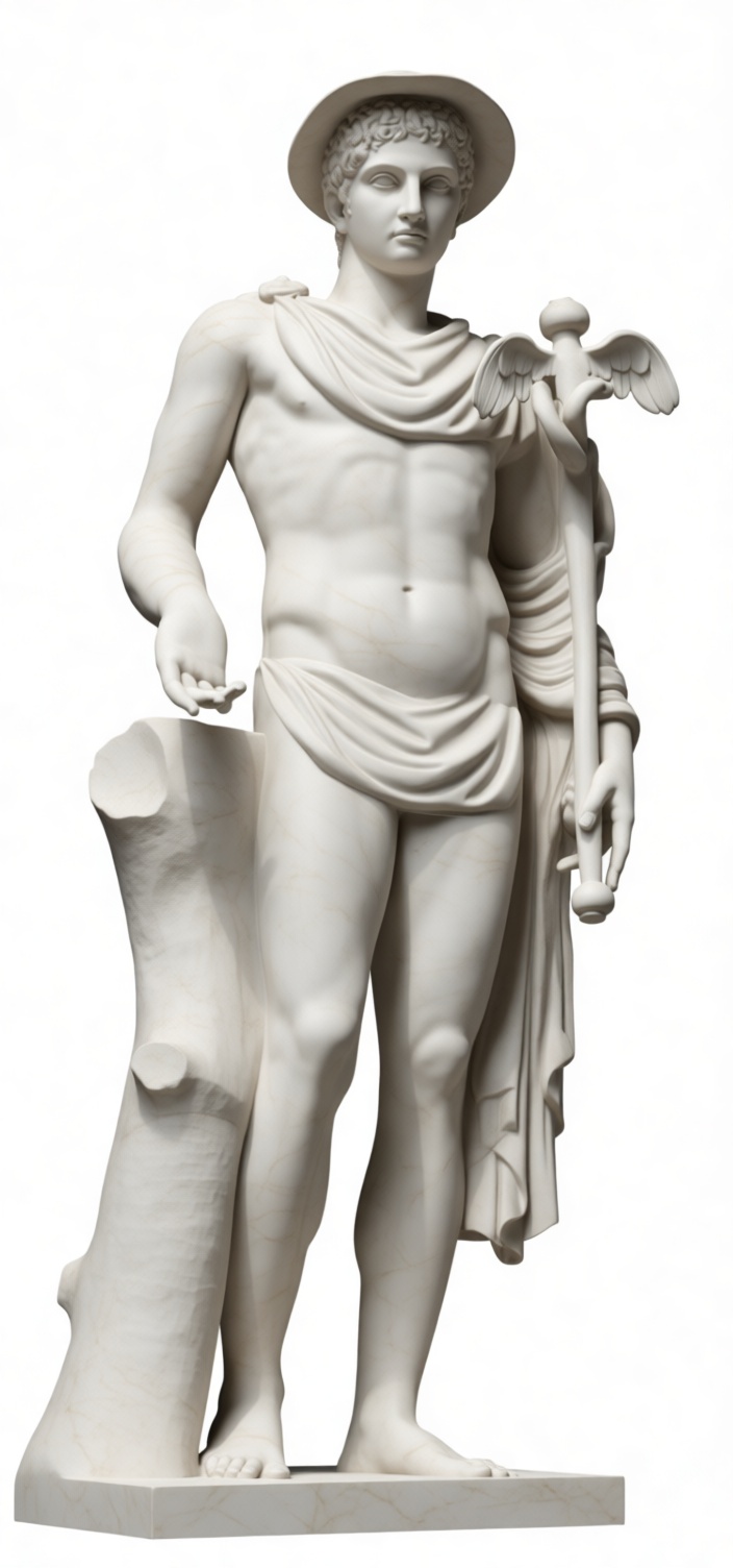 Mercury Roman God Statue free 3D printable STL