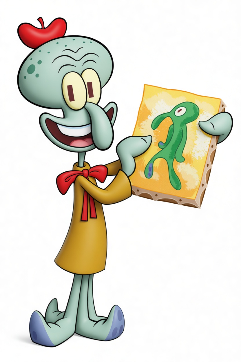 Squidward Tentacles Figurine free 3D printable STL