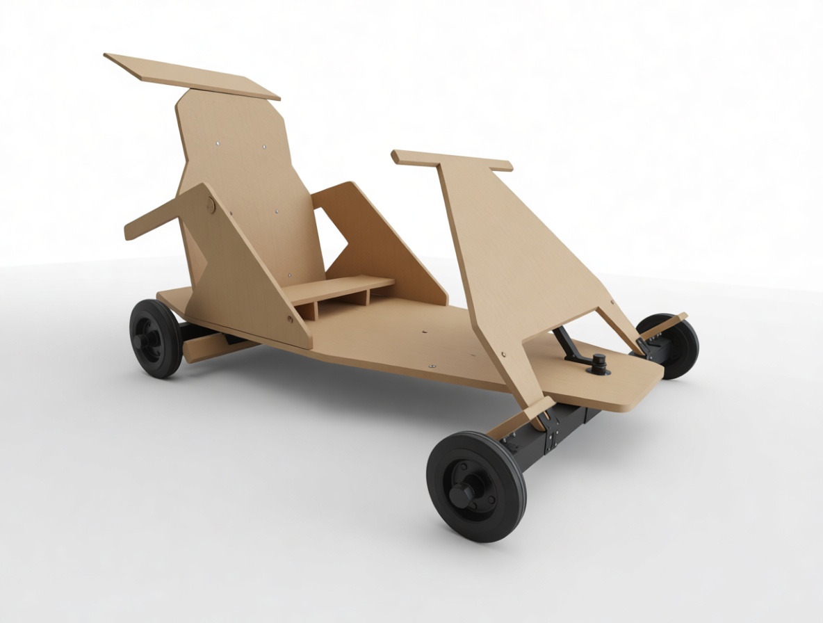 Wooden Soapbox Cart free 3D printable STL