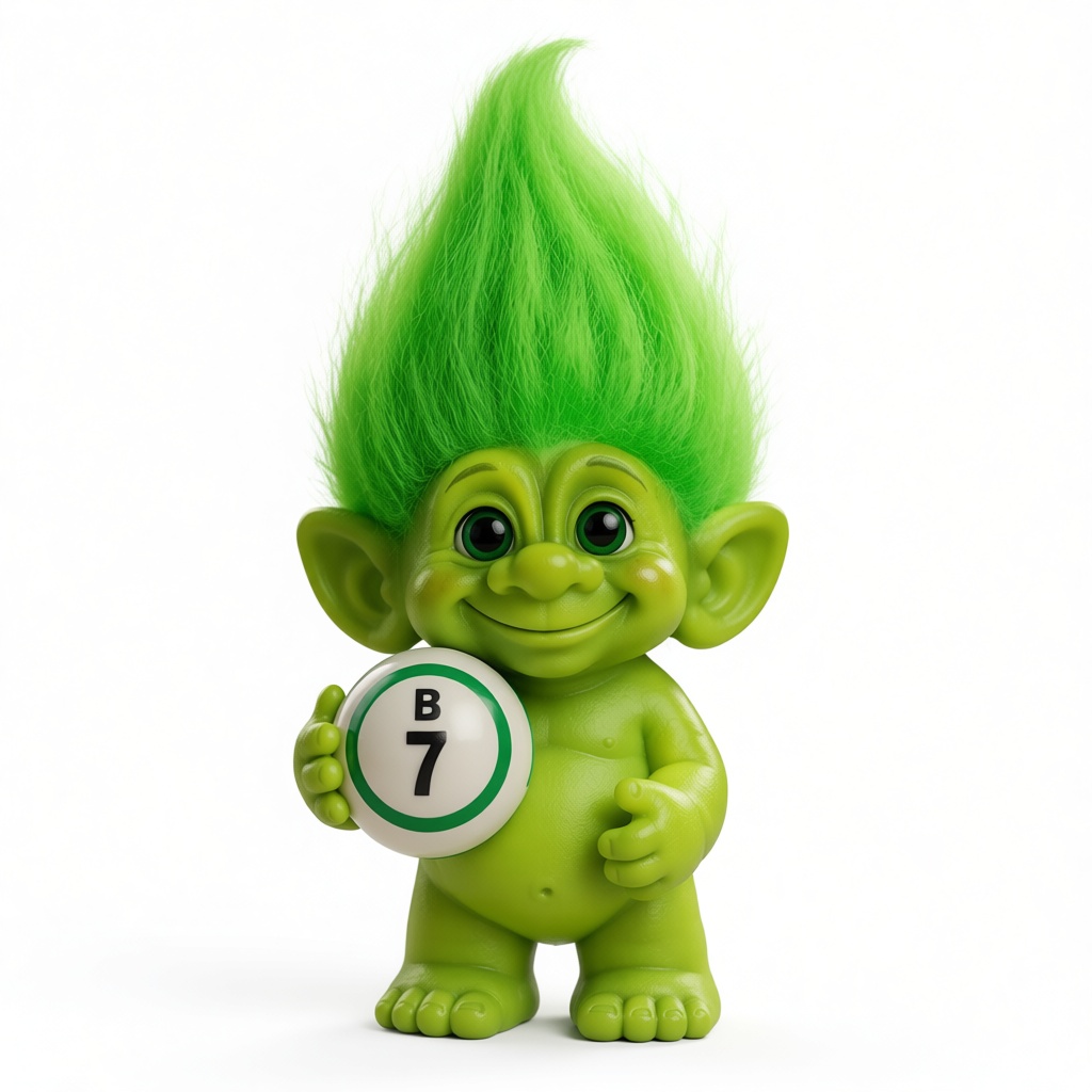 Green Troll Doll Figurine free 3D printable STL