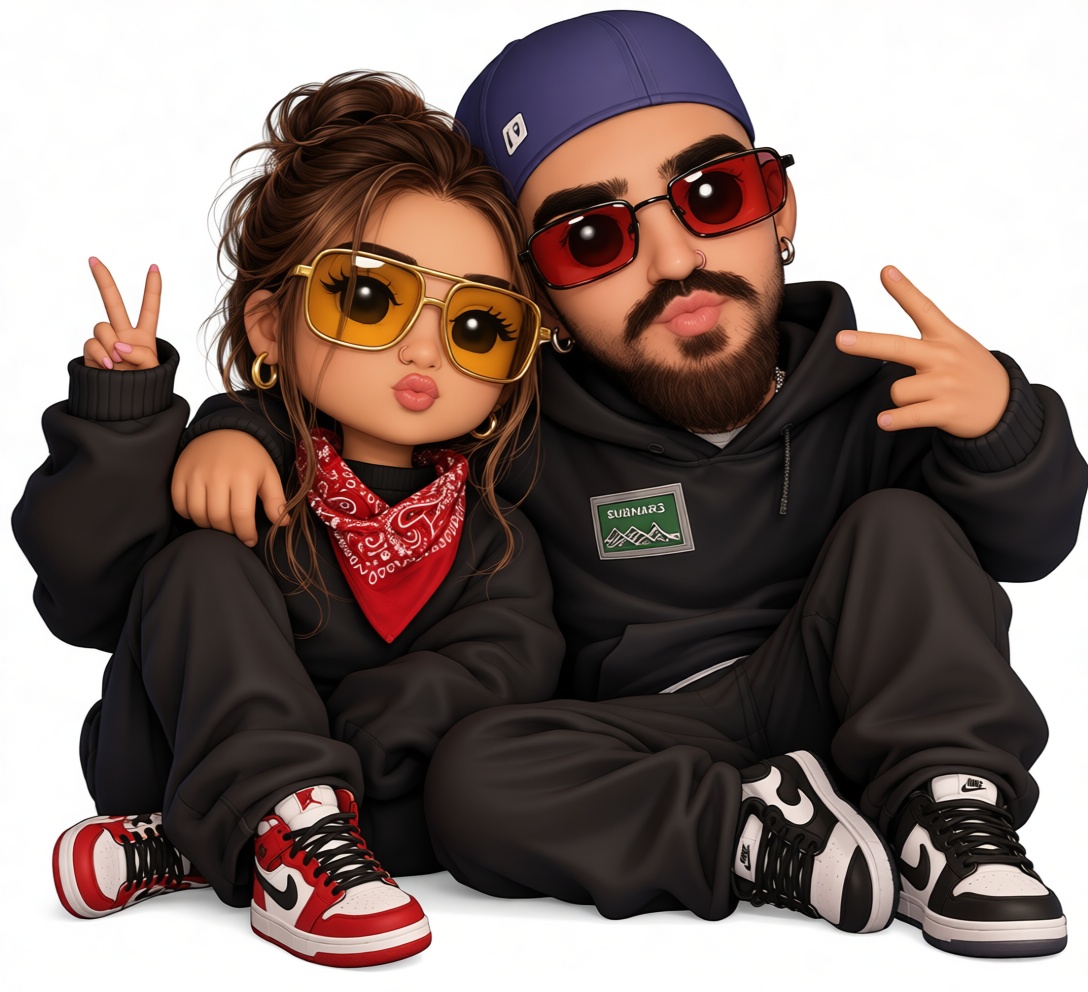 Urban Couple Figurines free 3D printable STL
