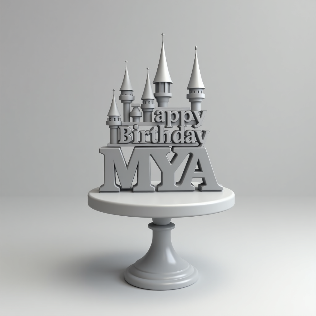 Birthday Cake Topper Design free 3D printable STL