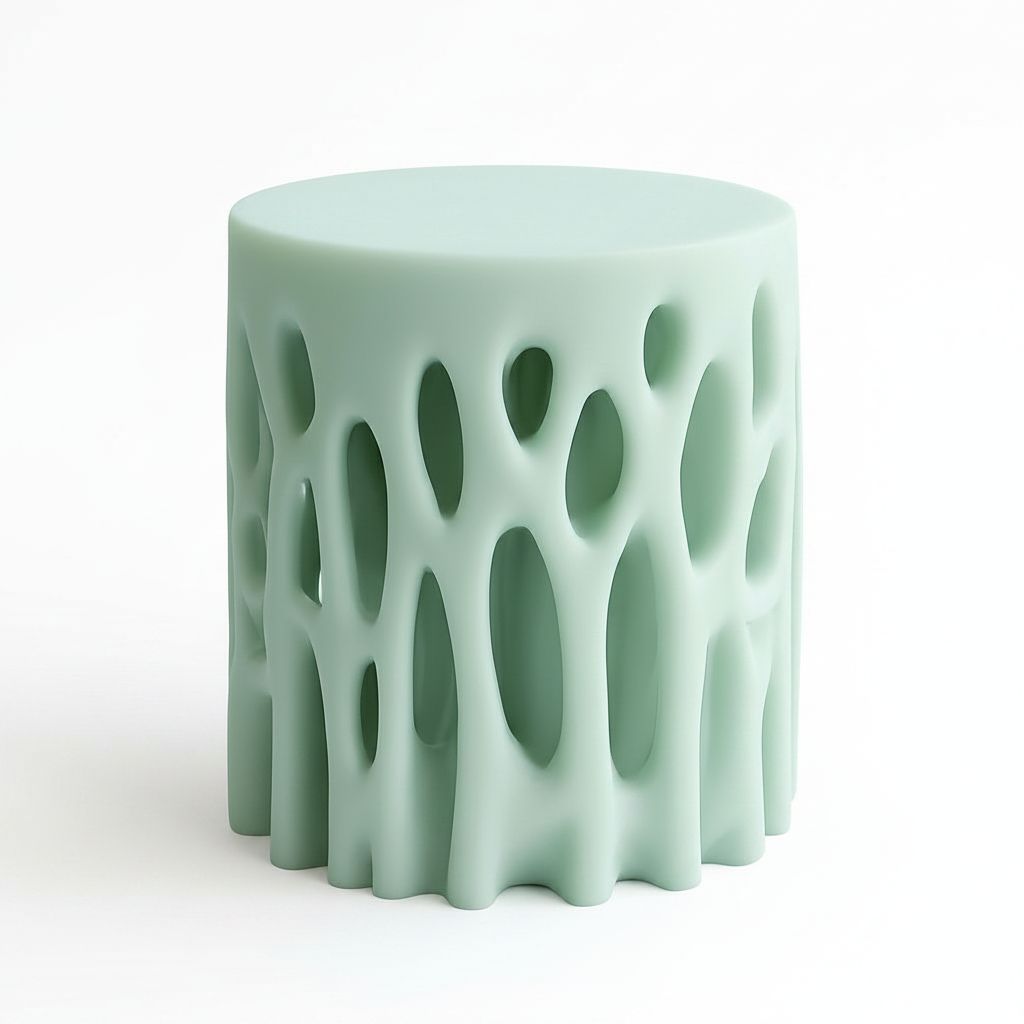 Organic Pattern Stool free 3D printable STL
