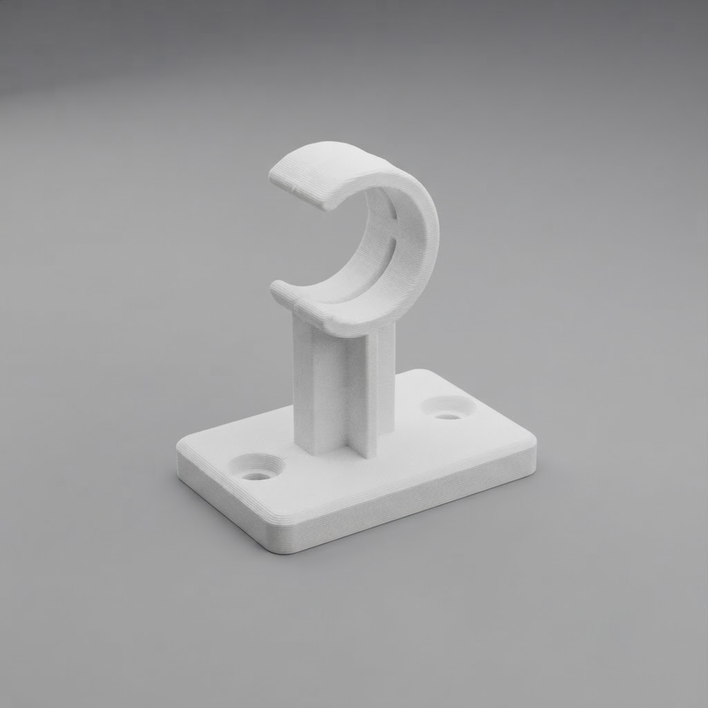 Pipe Mount Clip free 3D printable STL