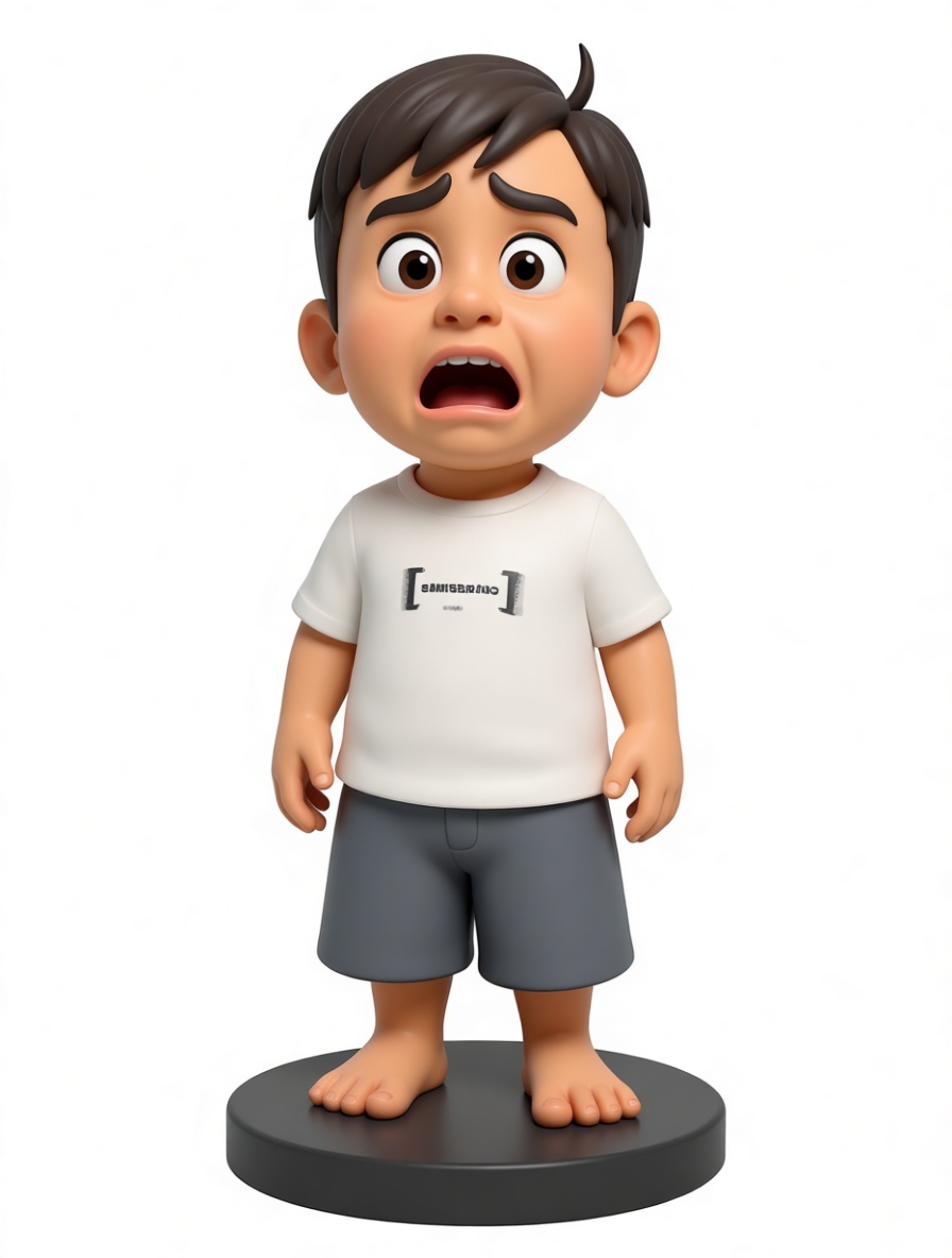 Scared Boy Figurine - Free 3D Printable STL File