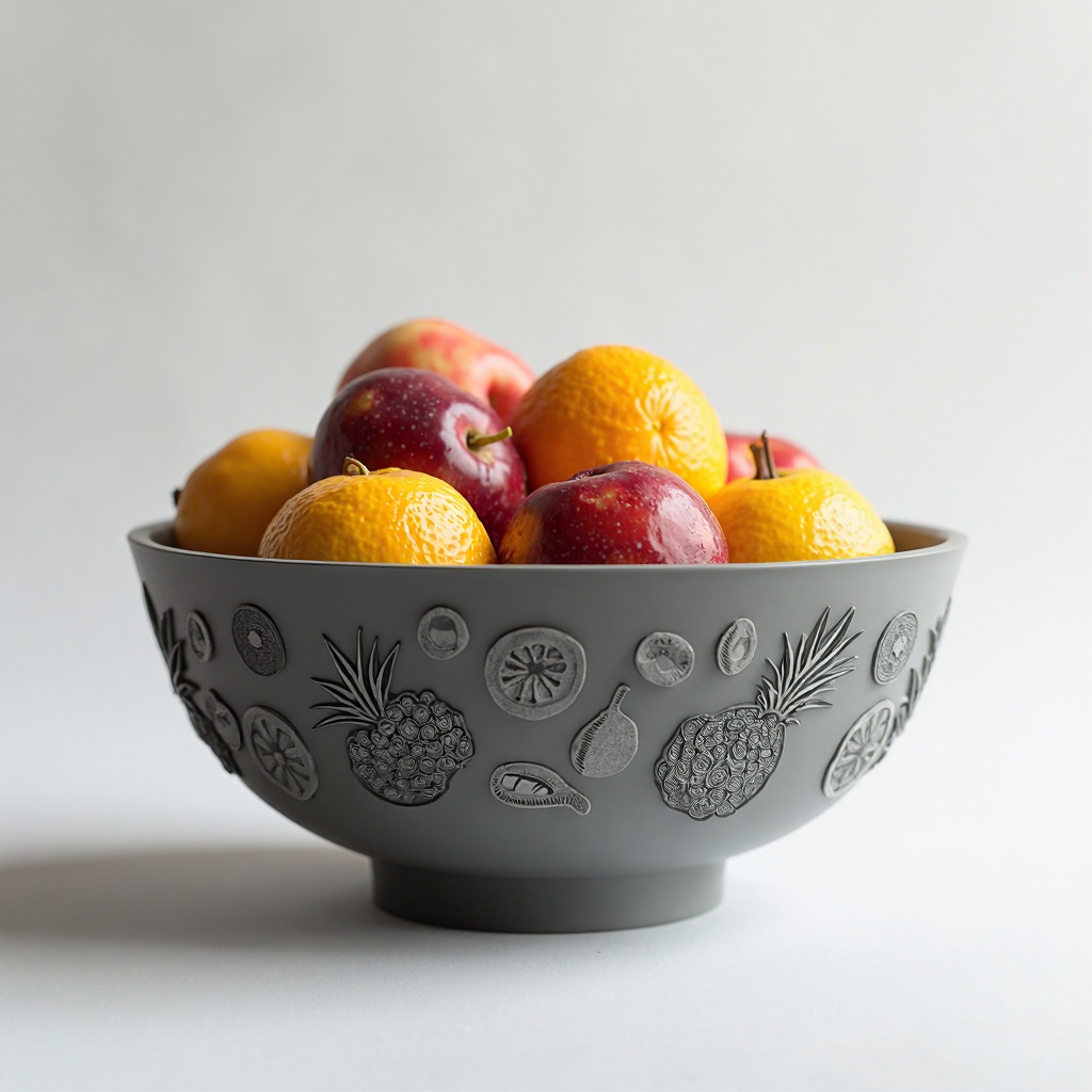 Fruit Bowl Sculpture free 3D printable STL