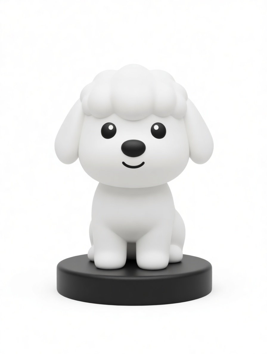 Poodle Dog Figurine free 3D printable STL