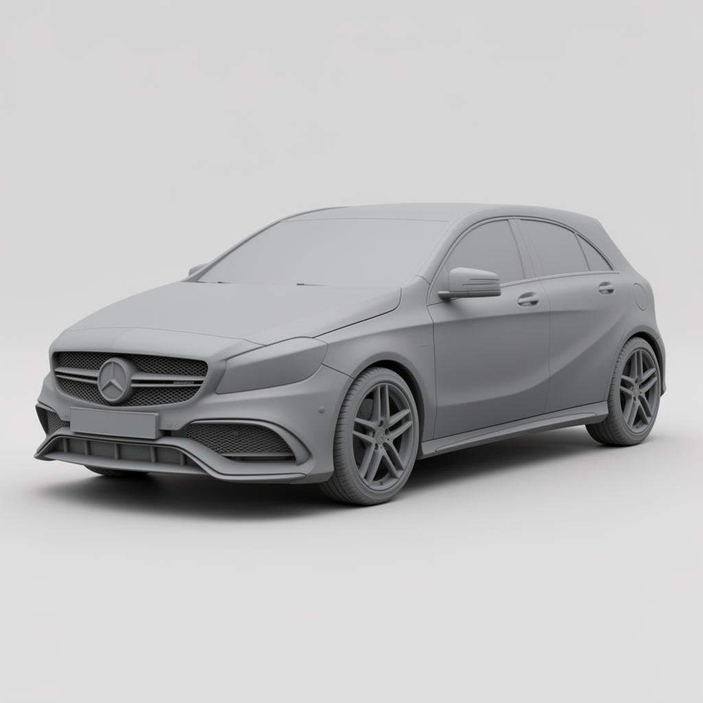 Mercedes A-Class AMG Model free 3D printable STL