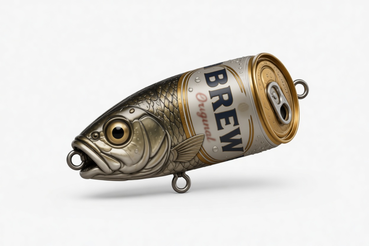 Fish Brew Can Figurine free 3D printable STL
