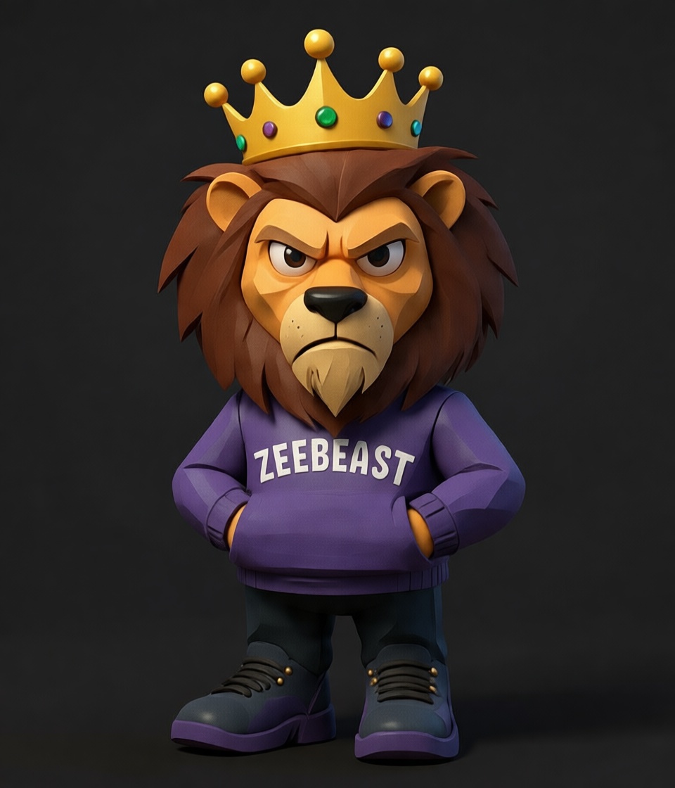 Crowned Lion Figurine free 3D printable STL