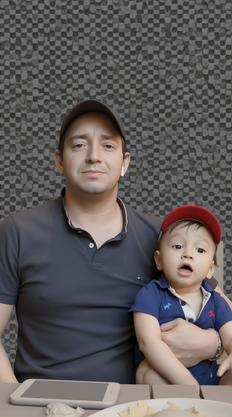 Father and Son Figurine free 3D printable STL