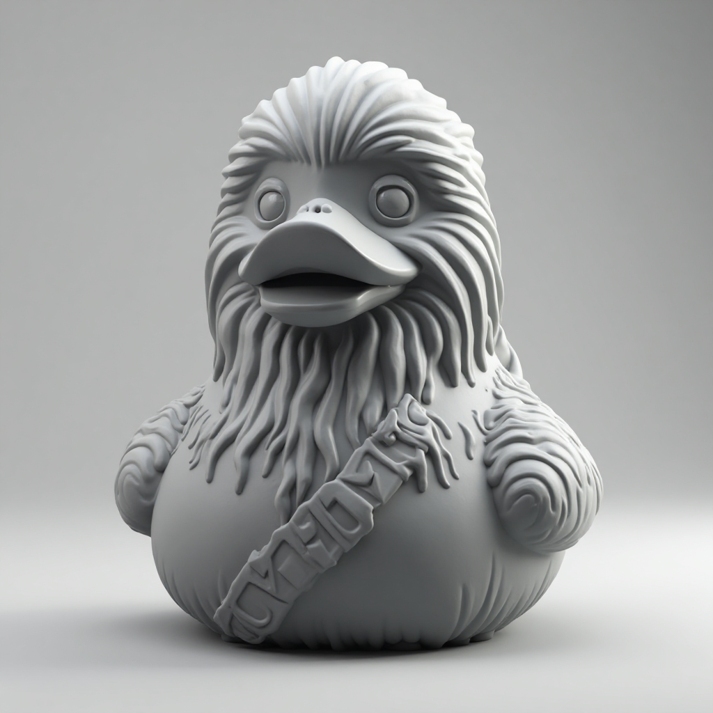 Chewbacca Rubber Duck Figurine free 3D printable STL