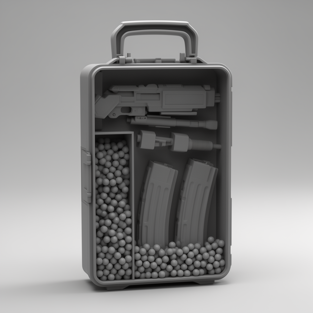 Airsoft Storage Case free 3D printable STL