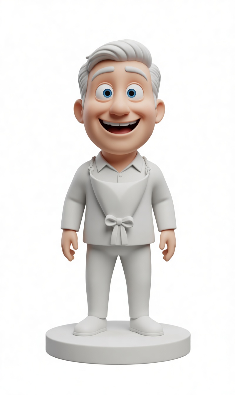 Happy Chef Figurine free 3D printable STL