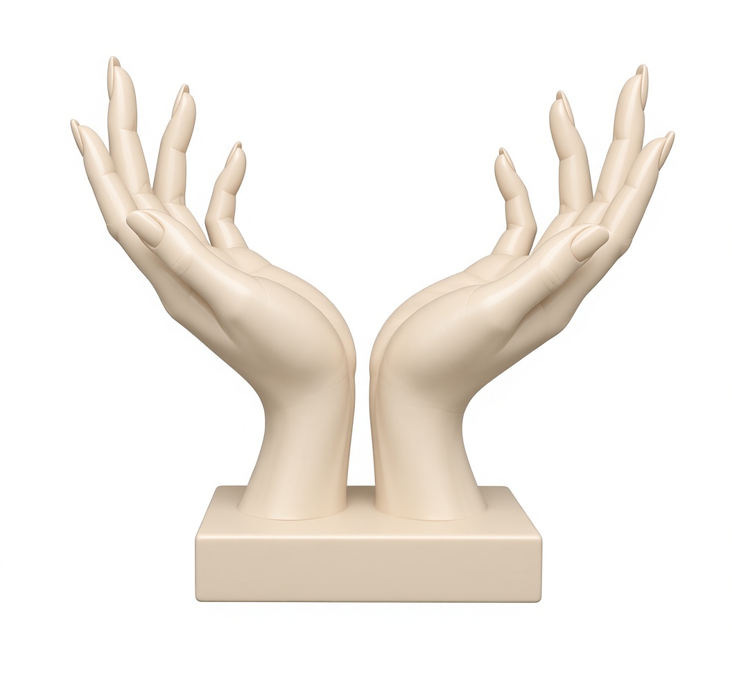 Open Hands Sculpture free 3D printable STL