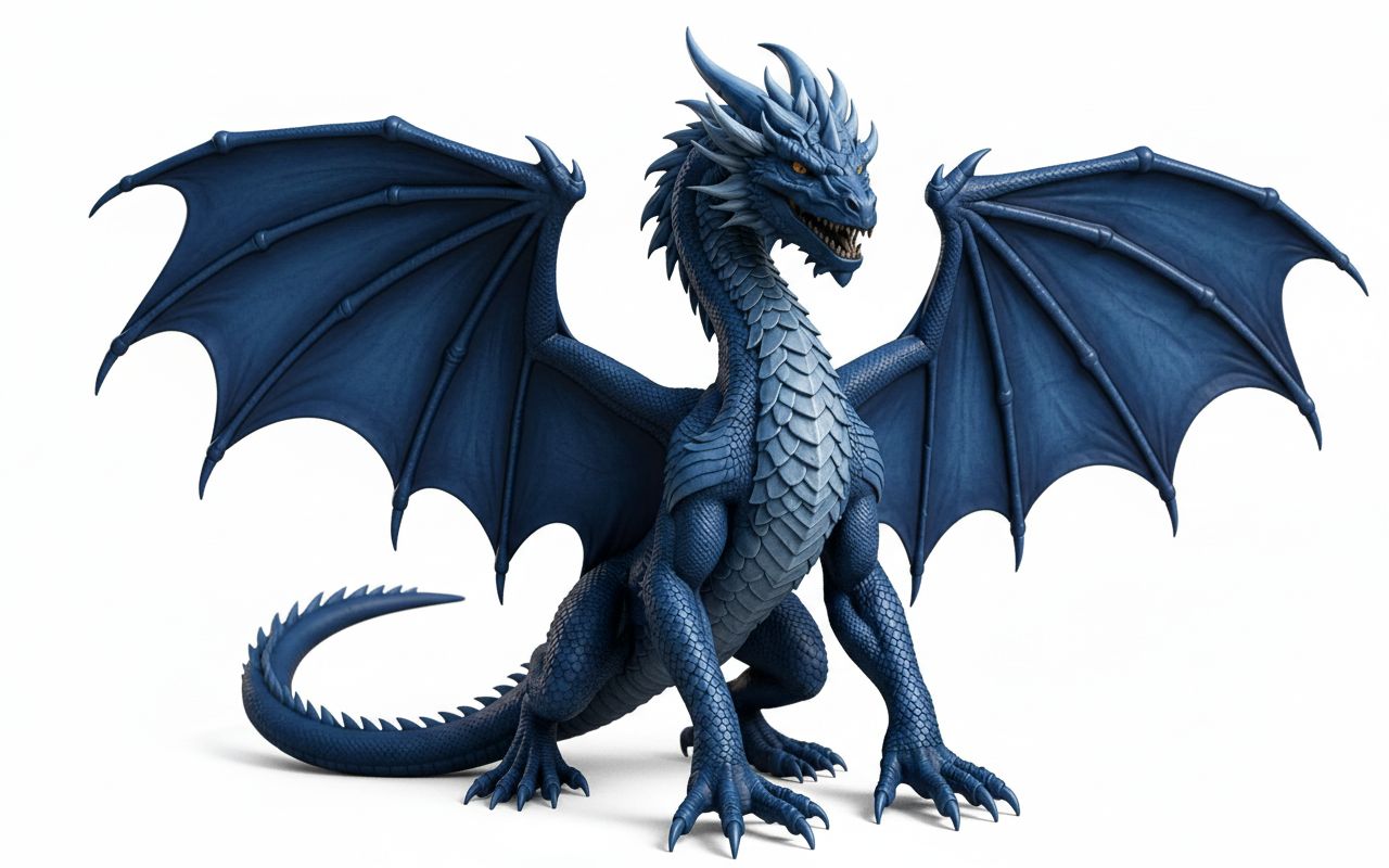 Blue Dragon Figurine free 3D printable STL