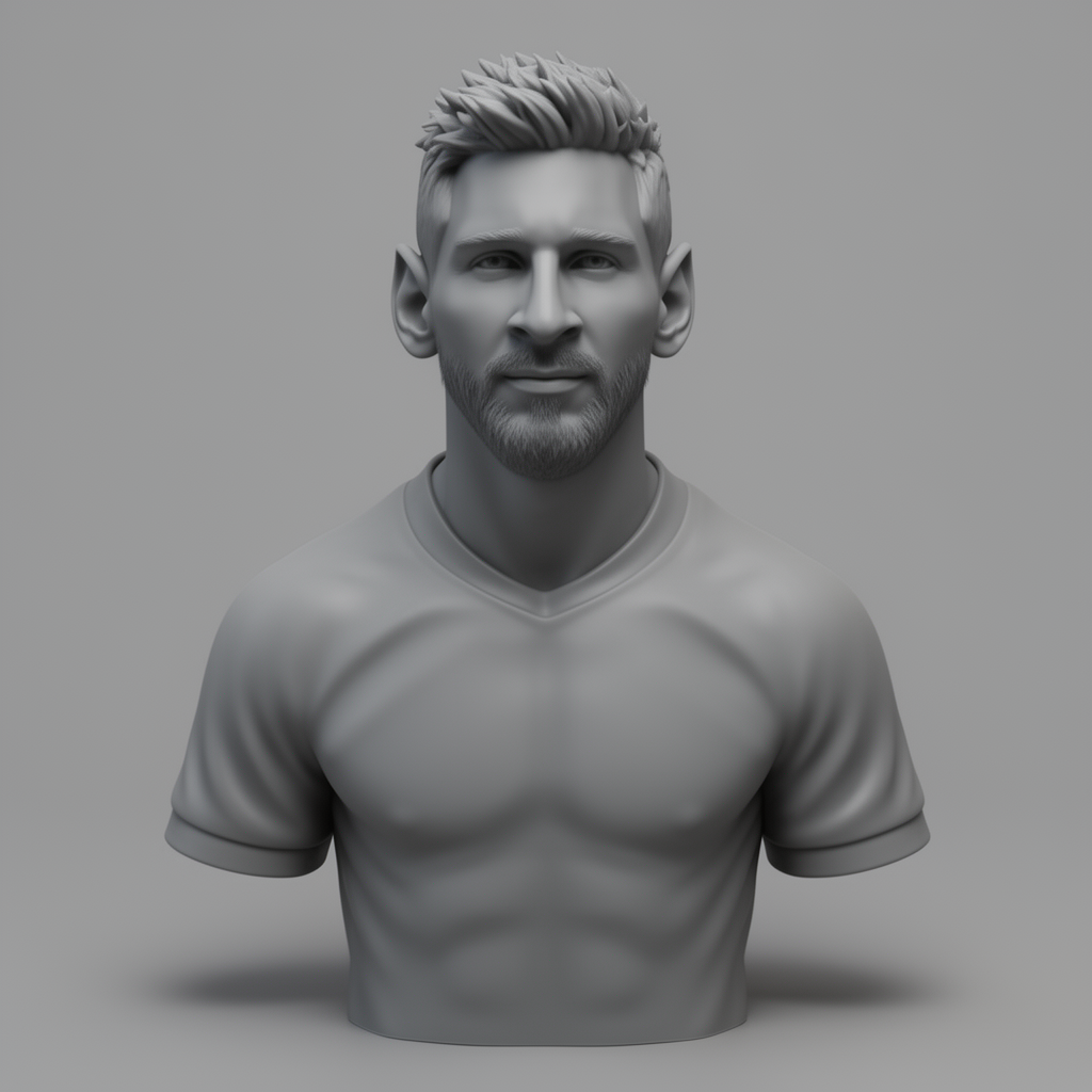 Lionel Messi Bust free 3D printable STL