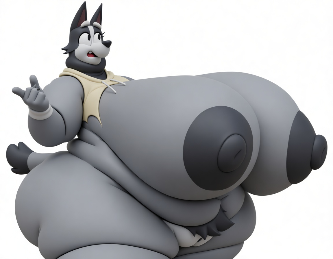 Anthropomorphic Husky Figurine free 3D printable STL