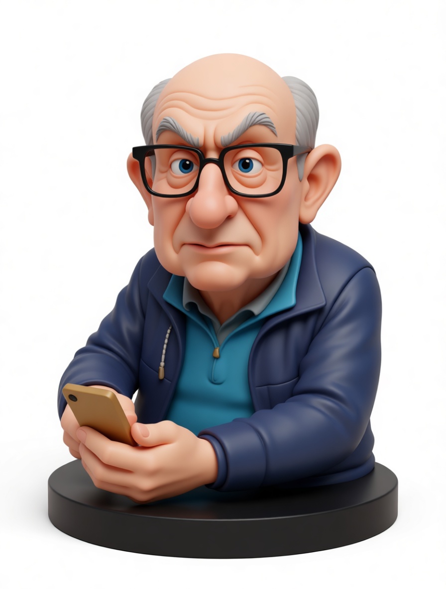 Elderly Man Bust free 3D printable STL