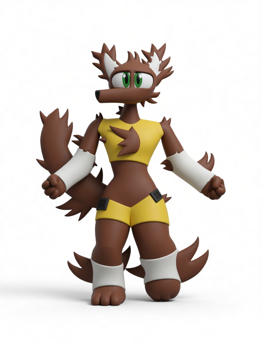 Fidget the Werefox Figurine free 3D printable STL