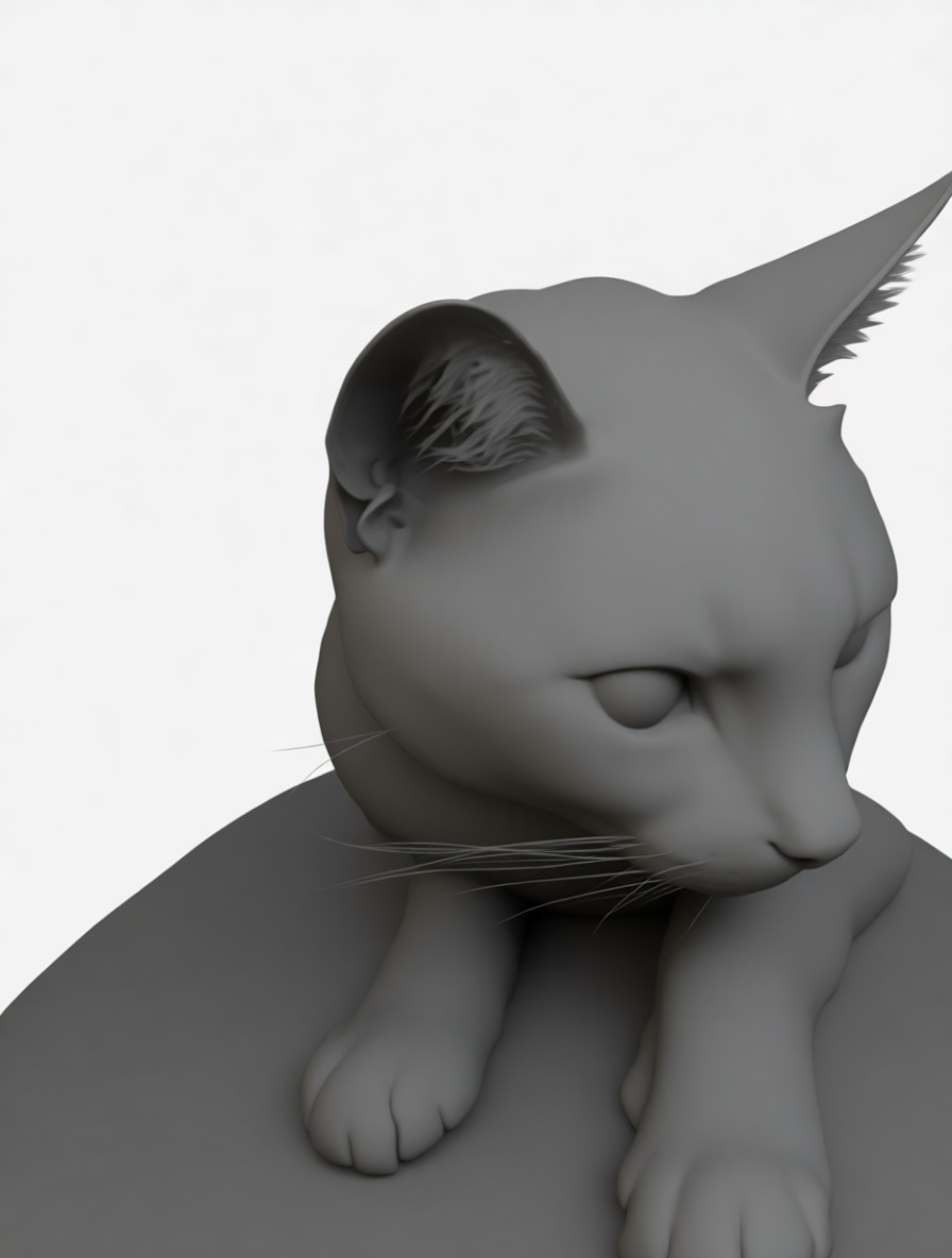 Sphynx Cat Figurine free 3D printable STL
