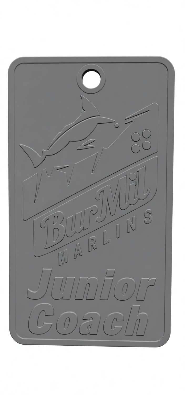 BurMil Marlins Keychain free 3D printable STL