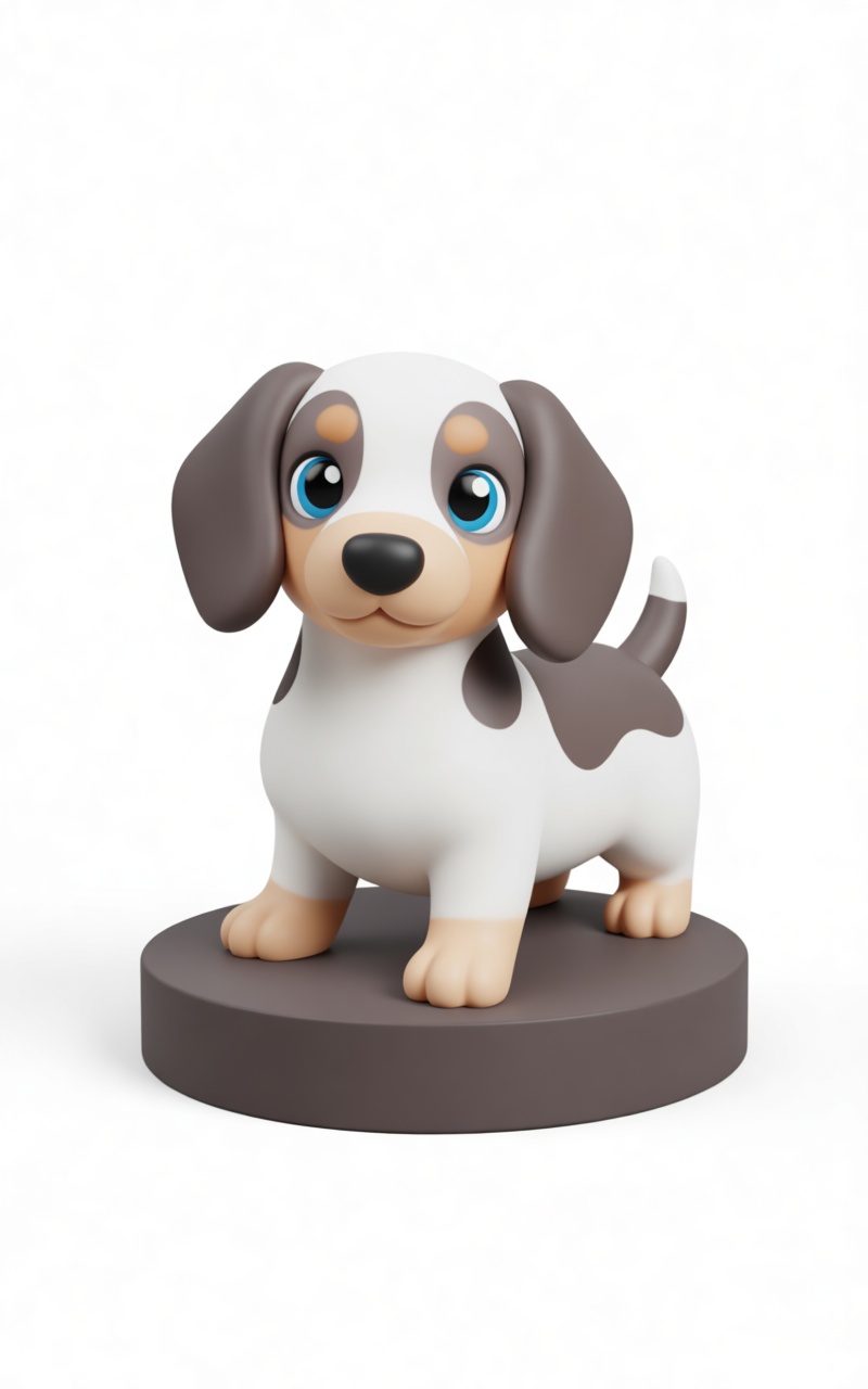 Dachshund Puppy Figurine free 3D printable STL