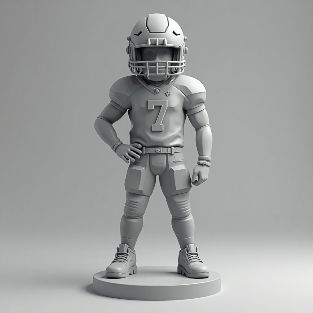 Football Player Figurine free 3D printable STL