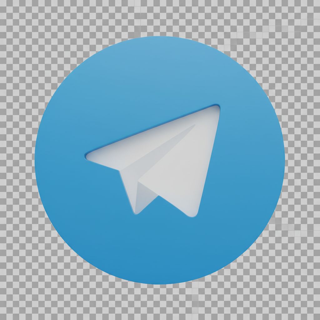 Telegram Logo Emblem free 3D printable STL