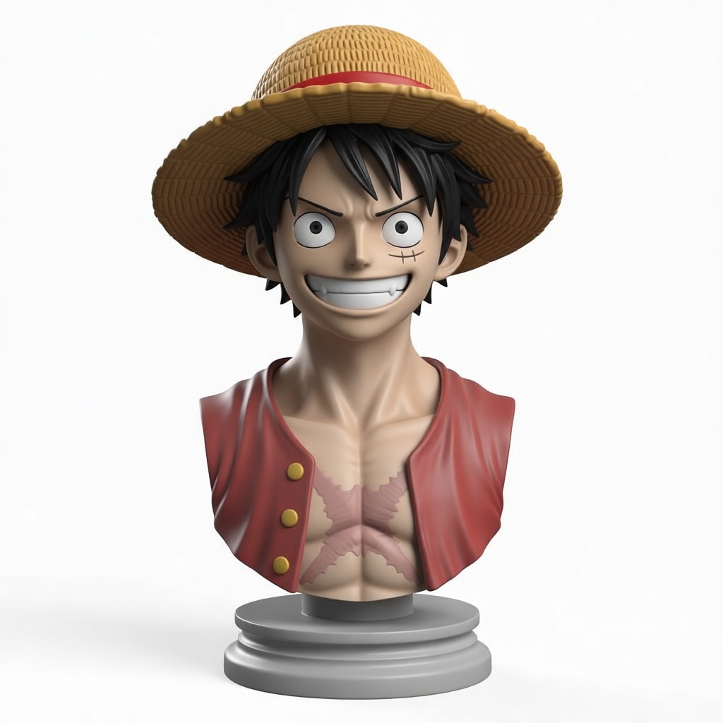 Monkey D. Luffy Bust free 3D printable STL