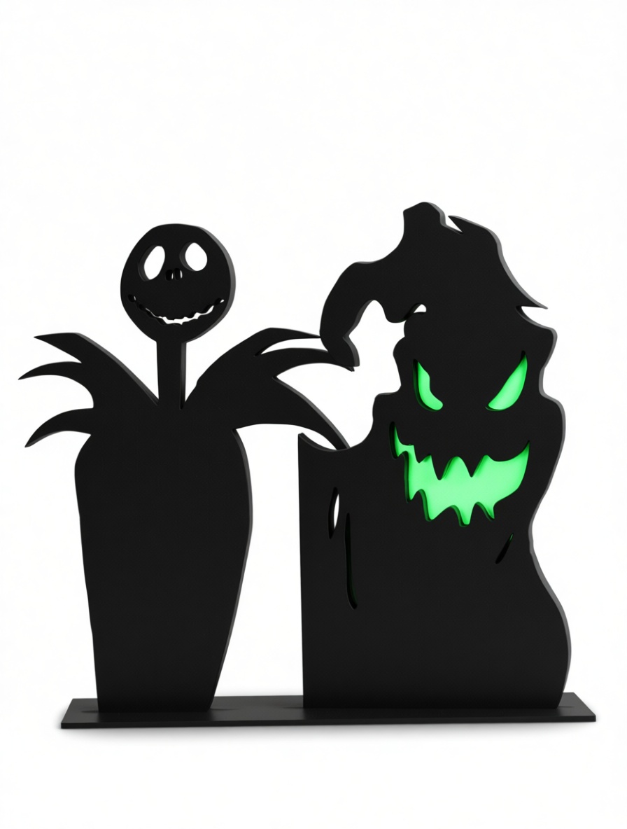 Jack Skellington Silhouette free 3D printable STL