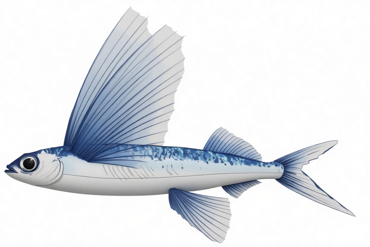 Flying Fish Model free 3D printable STL