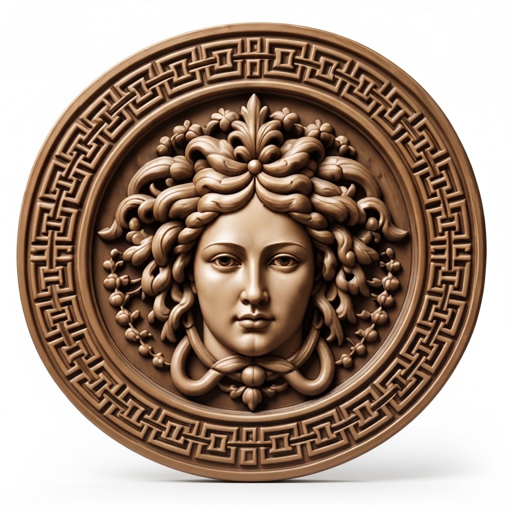 Medusa Decorative Relief free 3D printable STL