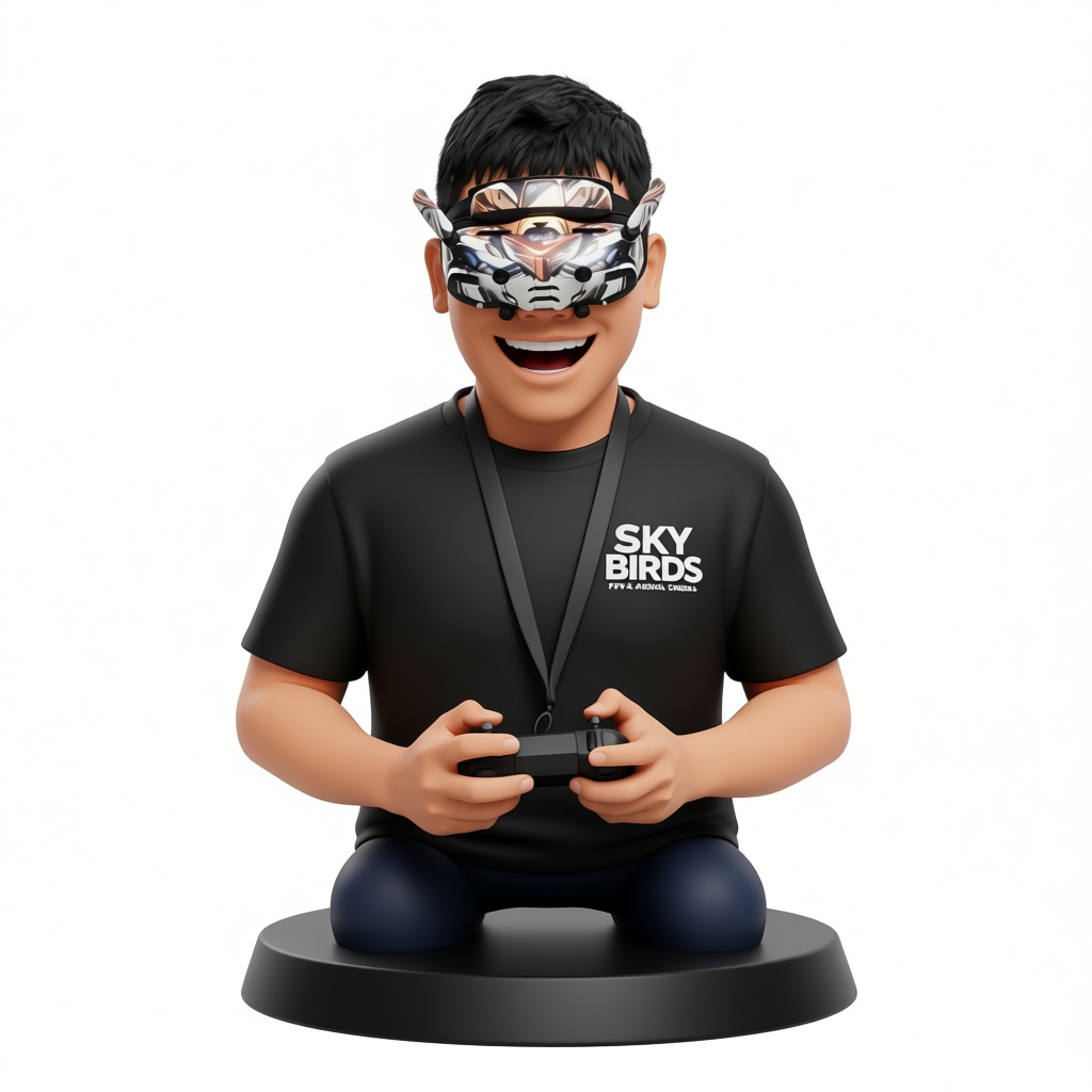 Drone Pilot Figurine free 3D printable STL