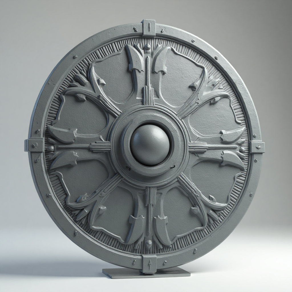 Viking Shield Figurine free 3D printable STL