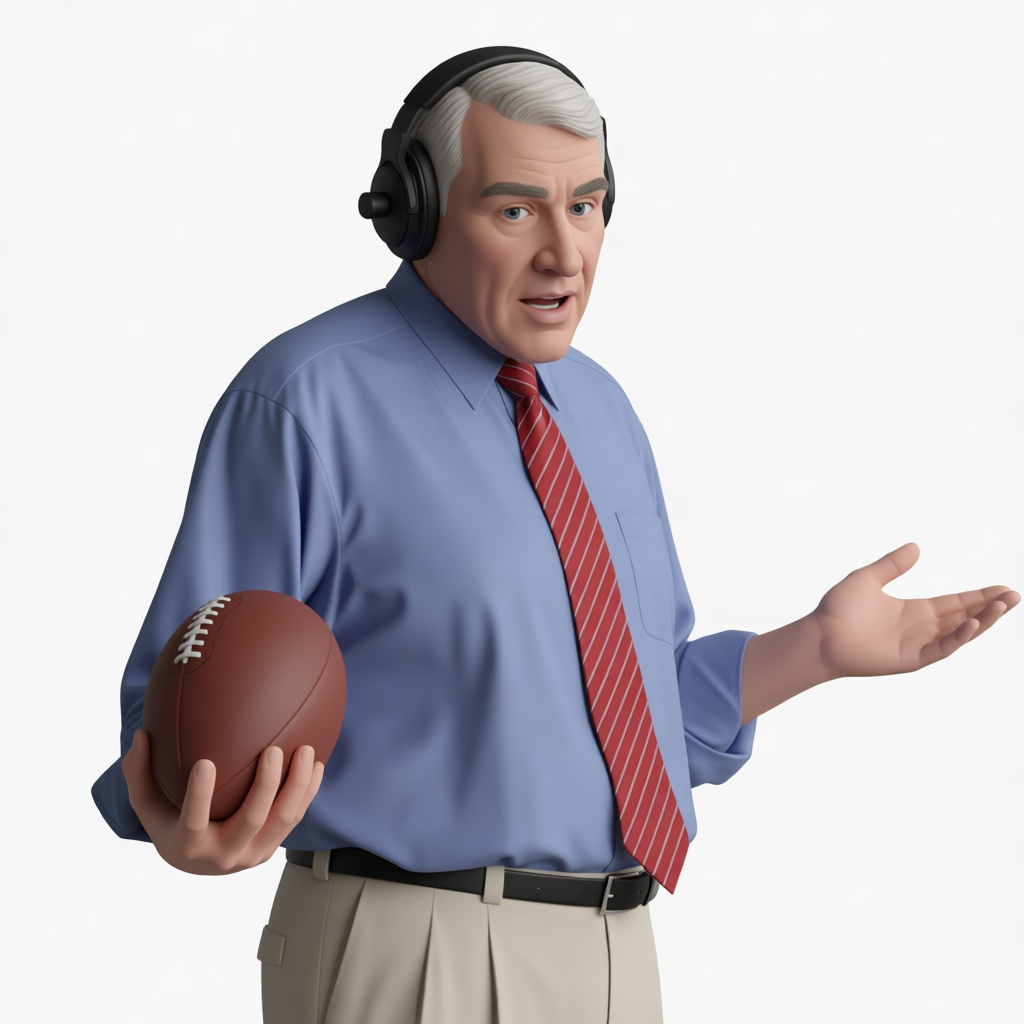 Football Coach Figurine free 3D printable STL