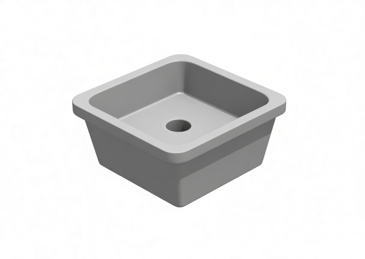 Square Drain Basin Model free 3D printable STL