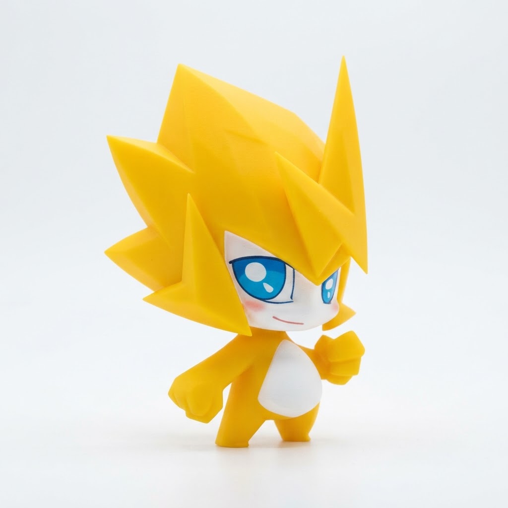 Super Sonic Figurine free 3D printable STL